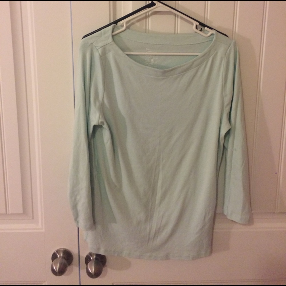 Women's XL Gap Boatneck mint shirt